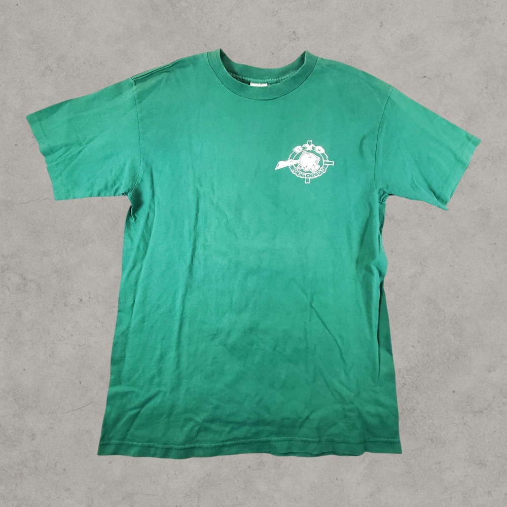 Vintage Youth Brigade Shirt Men Large Green BYO Records Murina 90s Punk Rock USA